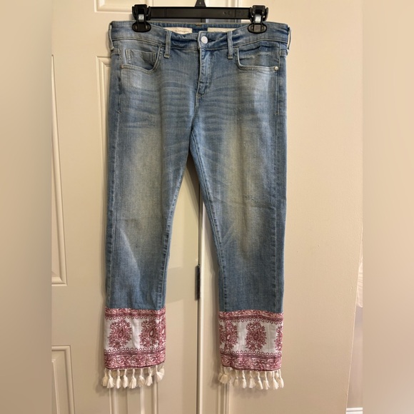 Pilcro and the Letterpress Denim - Pilcro and the Letterpress Cropped Tassel Jeans